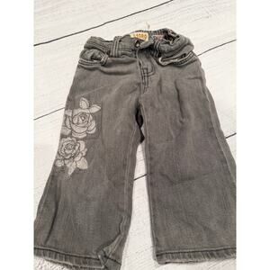 The Childrens Place Faded Black Flare Denim Jeans Size 18 months Circo Orange